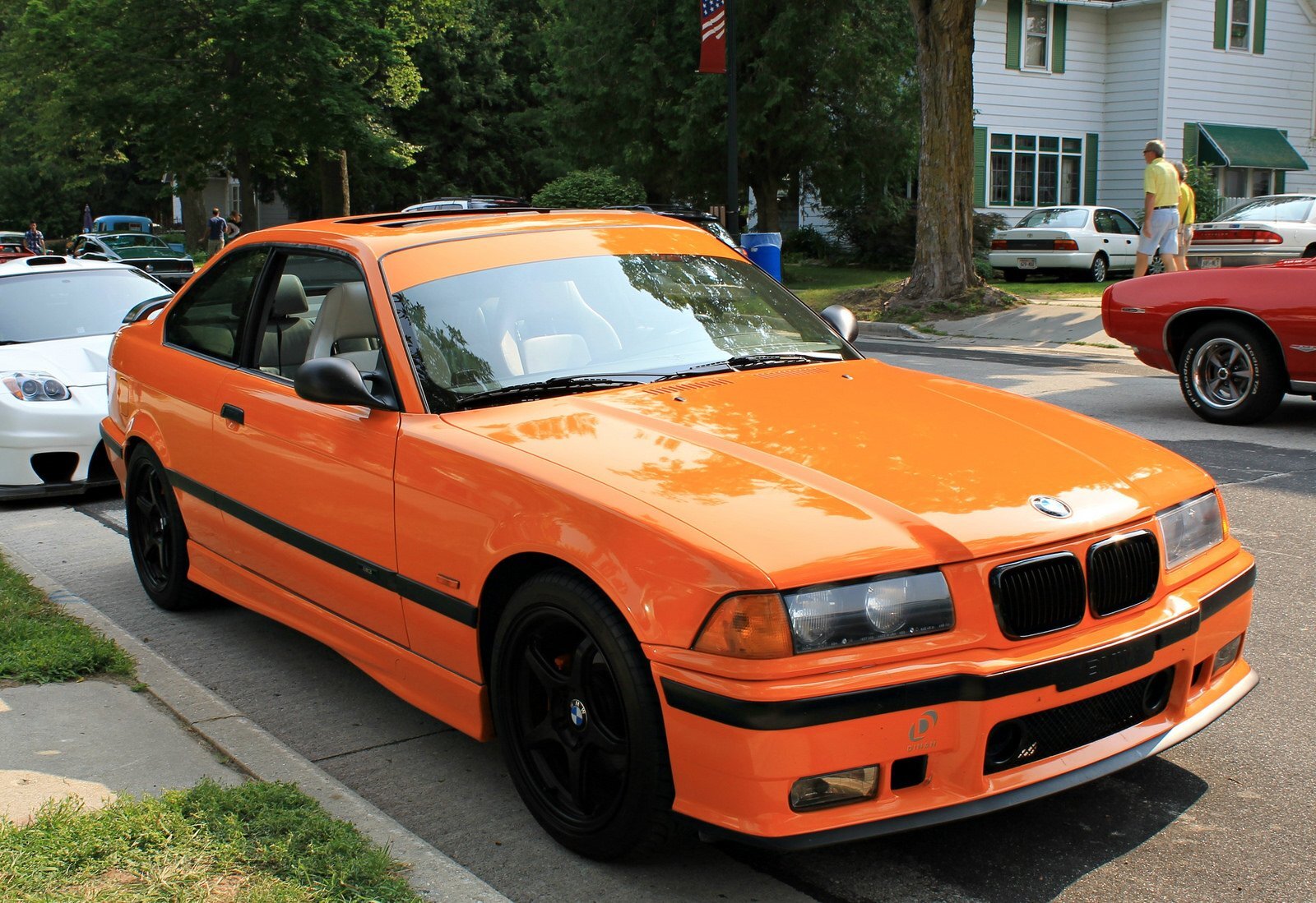 Cars bmw m 3 e 36 coupe Desk Mat Stitched