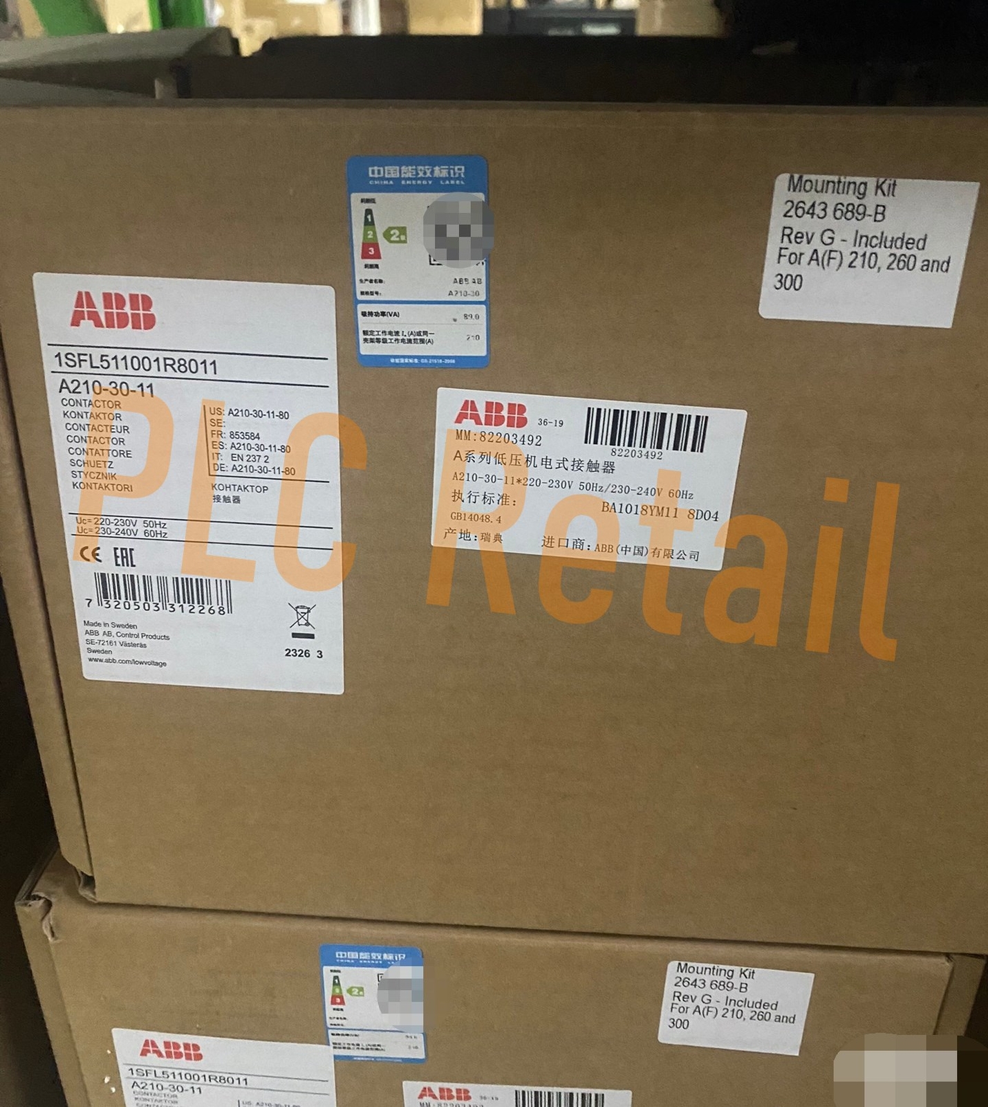 1PCS NEW ABB AC contactor A210-30-11 FedEx or DHL