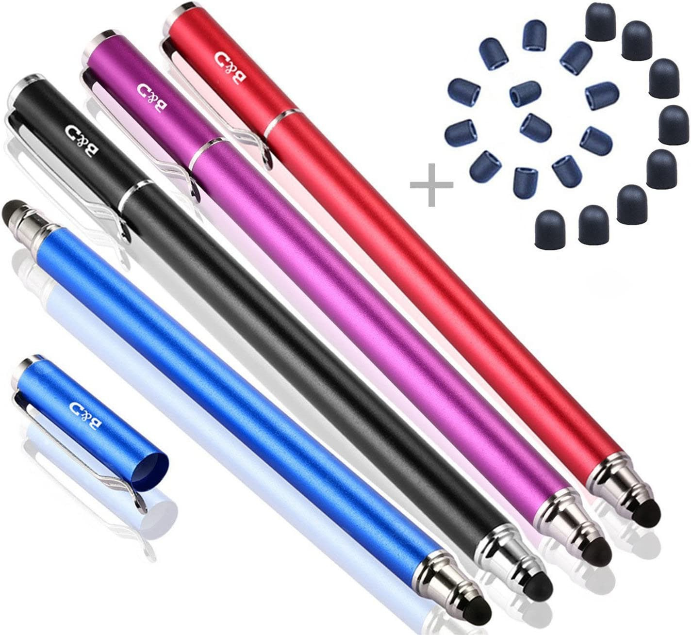 Bargains Depot Capacitive Stylus/Styli 2-In-1 Universal Touch Screen Pen