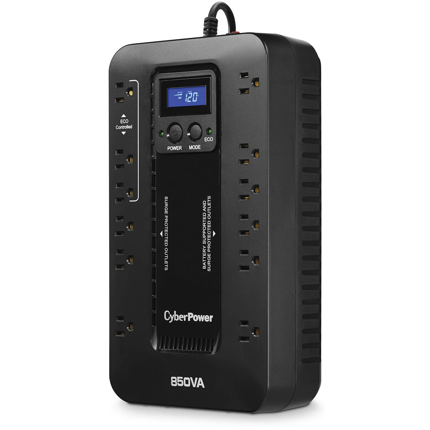 CyberPower EC850LCD-R 850VA/510W Ecologic Series UPS - Certified Refurbished