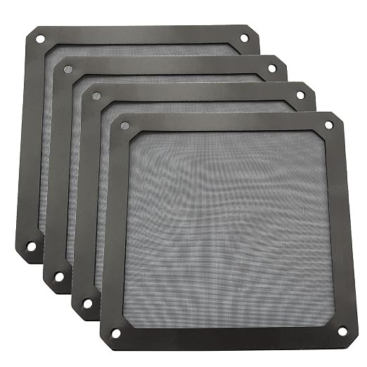 4pcs 120mm PC Fan Dust Filter Magnetic Frame Computer Fan Grills Dust Mesh PC Co