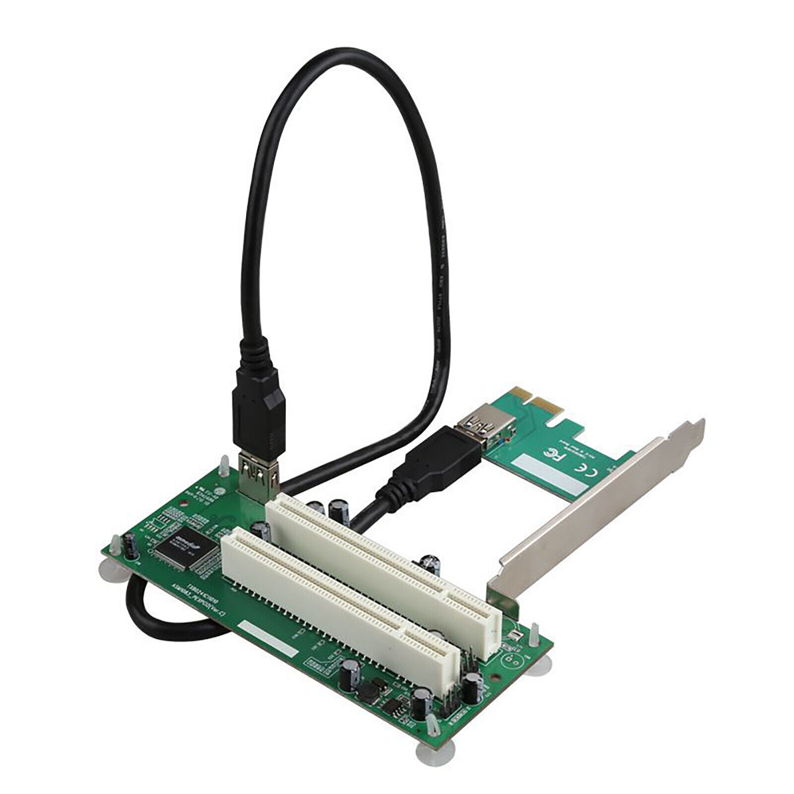 PCI-E to 2xPCI Adapter PCIE x1 to x16 PCI-Expansion Card  For Win2000/ Win2003