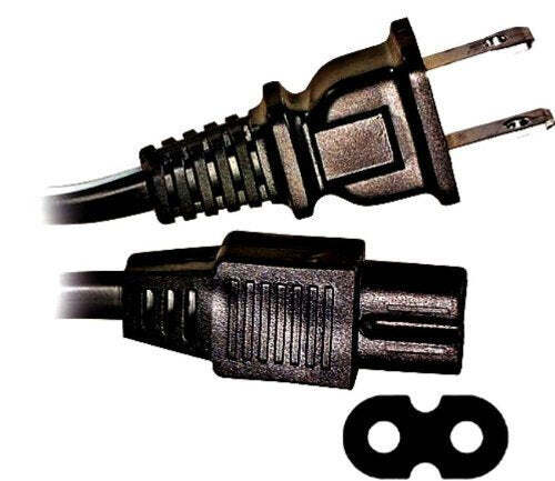 Universal Replacement Power Cord 6FT for Printers & Gaming Systems Nema 1 15p C7
