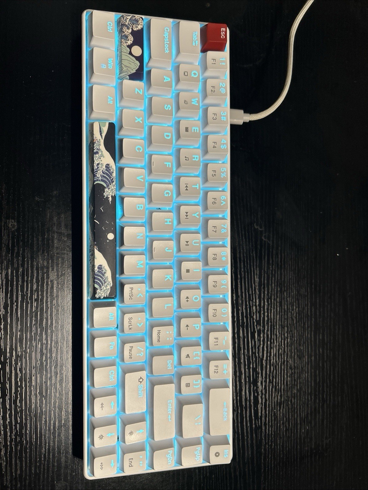 HXSJ Compact Mechanical Gaming Keyboard 60% Wired, 68-Key