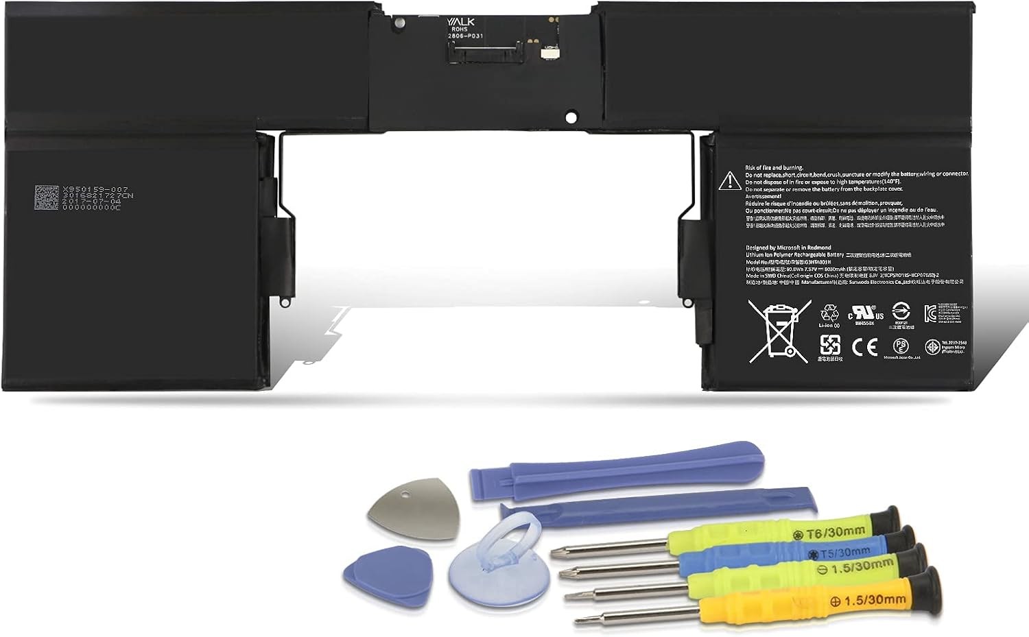 93HTA001H G3HTA001H Keyboard Battery Replacement for Microsoft Surface Book 1st