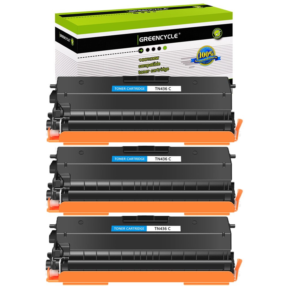 3PK TN436 Cyan Toner Fit for Brother HL-L8360CDW HL-L8360CDWT L9310CDW L9310CDWT