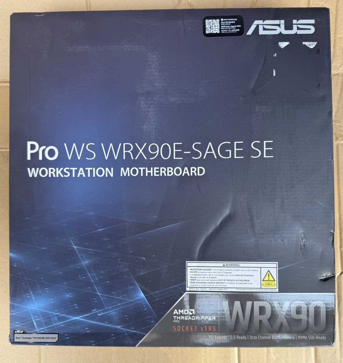 ASUS Pro WS WRX90E-SAGE SE WRX90 AMD sTR5 Workstation Motherboard New Sealed
