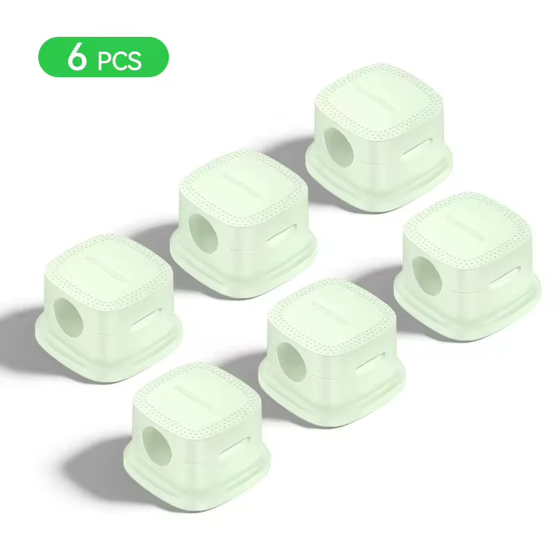 6Pcs Magnetic Cable Organizer Smooth Adjustable Cable Holder Under Desk Organise