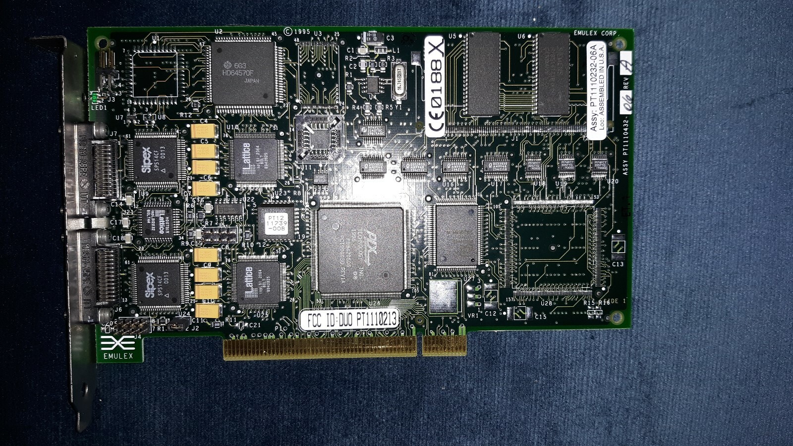 Dec PBXDP-AA/Emulex PT1110232-06A 2 Port PCI Synchronous Controller 