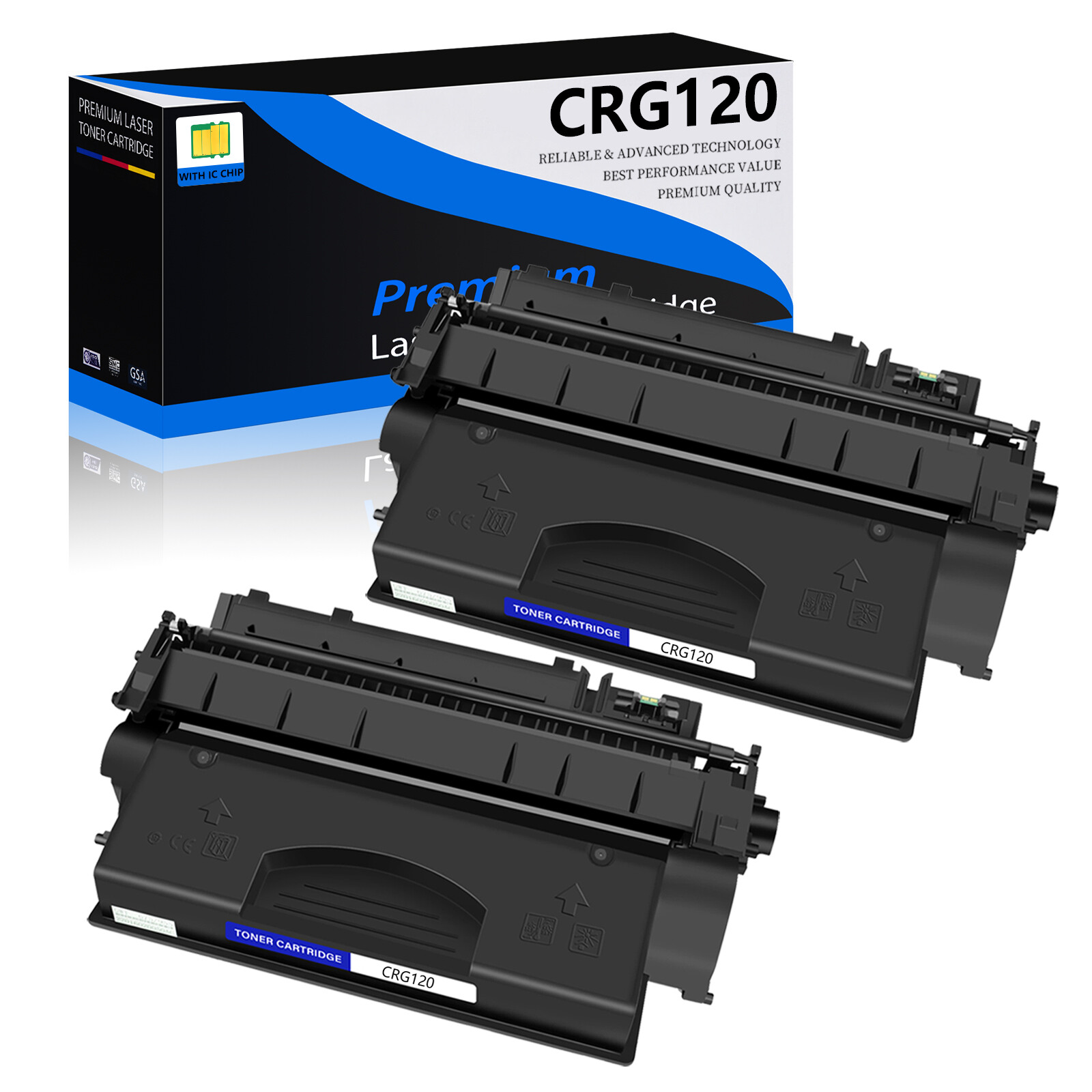 2PK CRG120 Toner Cartridge For Canon 120 ImageClass D1120 D1350 D1170 D1320