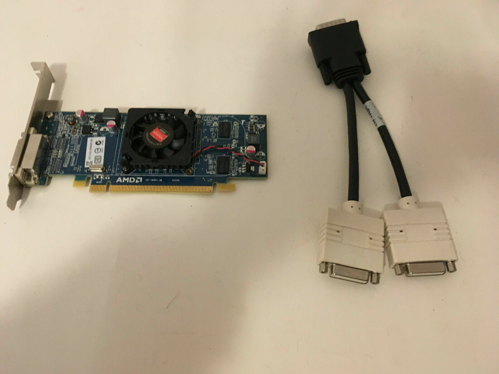 AMD Radeon Graphics Video Card 512MB XF27T 0XF27T WITH Dual DVI CABLE