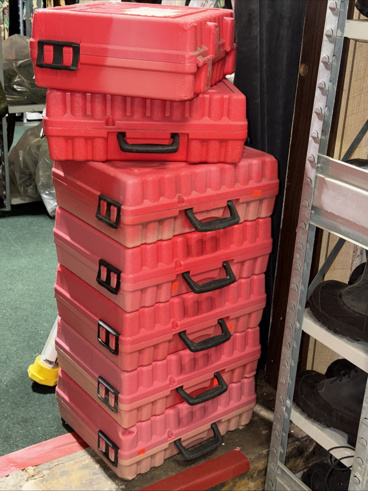 Turtle Case 9844 9940 Red 20 Capacity Storage Case Empty Used