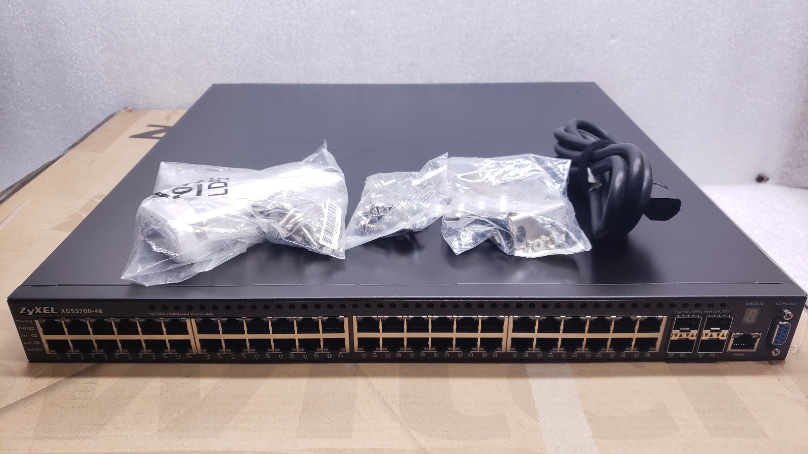ZyXEL (XGS3700-48) 10GbE SFP+ 52P Network Switch w/ 48-Port Static Routing #99