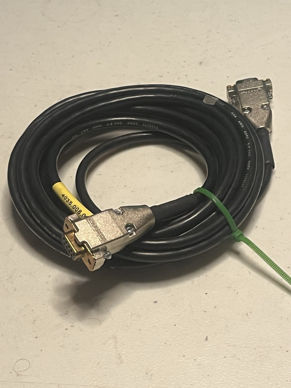OEM Philips / AMP DB9 Female-to-Female Industrial Serial Interface Cable 16.5ft