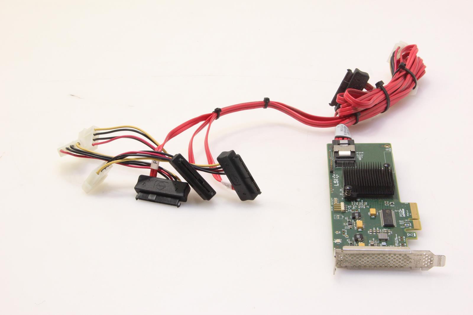 LSI H3-25211-01E  SATA/SAS PCIe RAID Controller CARD. W CABLE. SKU 219973
