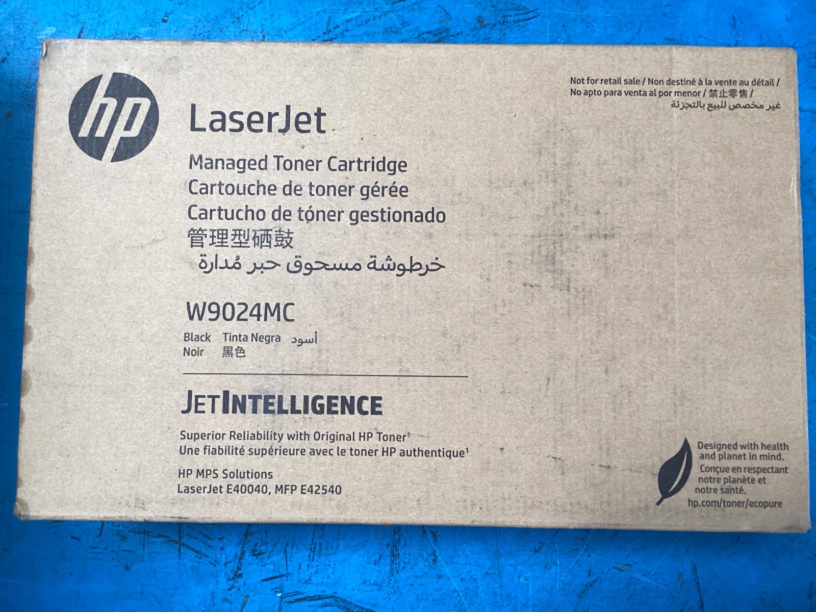 NEW Genuine HP LaserJet W9024MC Black Managed Toner Cartridge, 