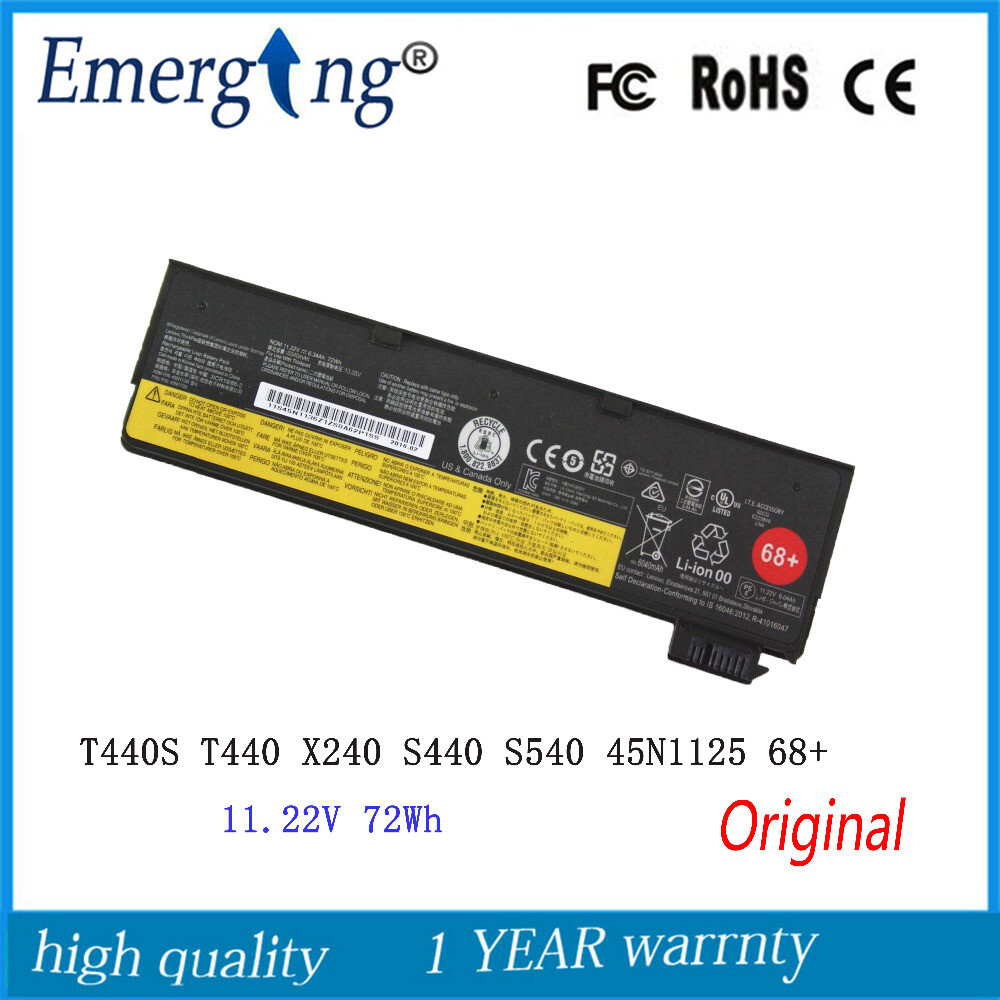 72WH Genuine Battery for Lenovo ThinkPad T440S T440 X240 S440 S540 45N1125 