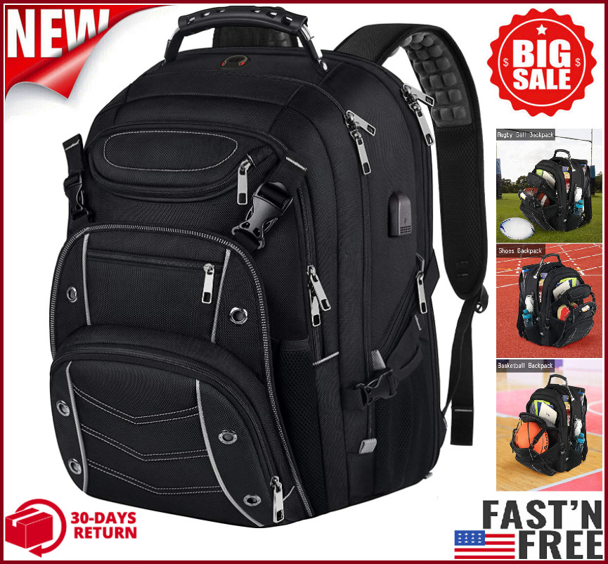 18.4" Laptop Backpack Anti-Theft Pocket, 55L Extra Large Gaming Laptops Backpack