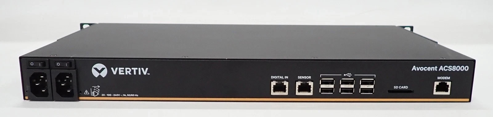 Vertiv Avocent ACS8000 8-Port Console Server DAC Dual AC With Modem ACS8008MDAC