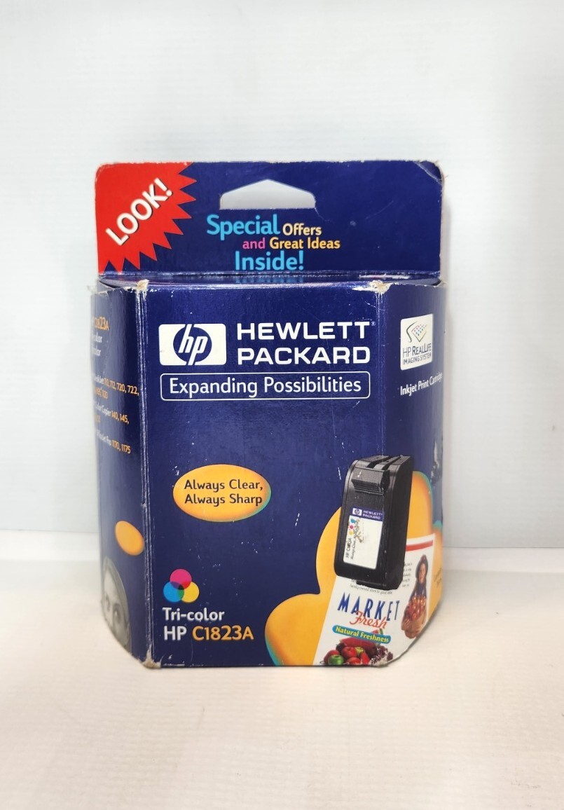 HP 23 Tri Color Inkjet C1823G Print Cartridge Deskjet 710,712,720,722,880, NEW