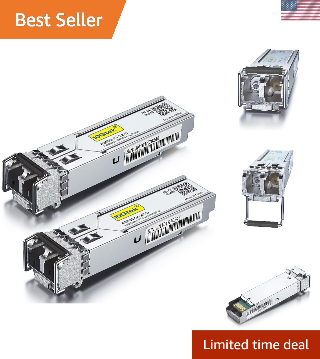 High-Quality 1.25G SFP 1000Base-SX Fiber Transceivers for Cisco & Ubiquiti