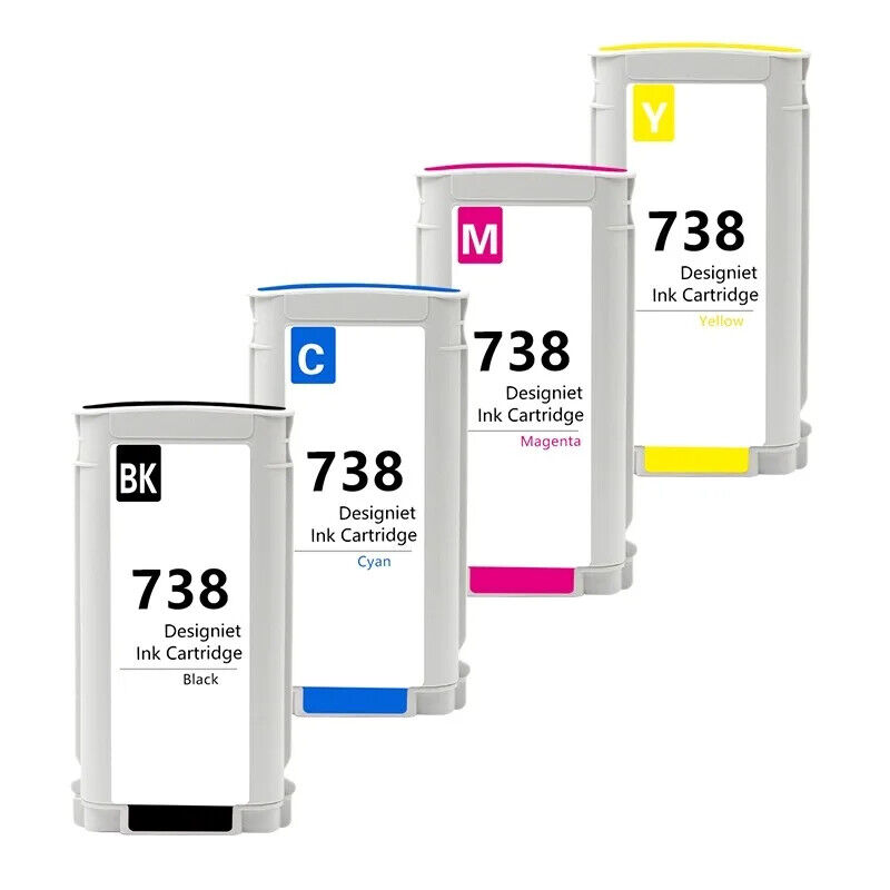 738 Ink Cartridge  Works for DesignJet T850 & T950 Wide Format Printer