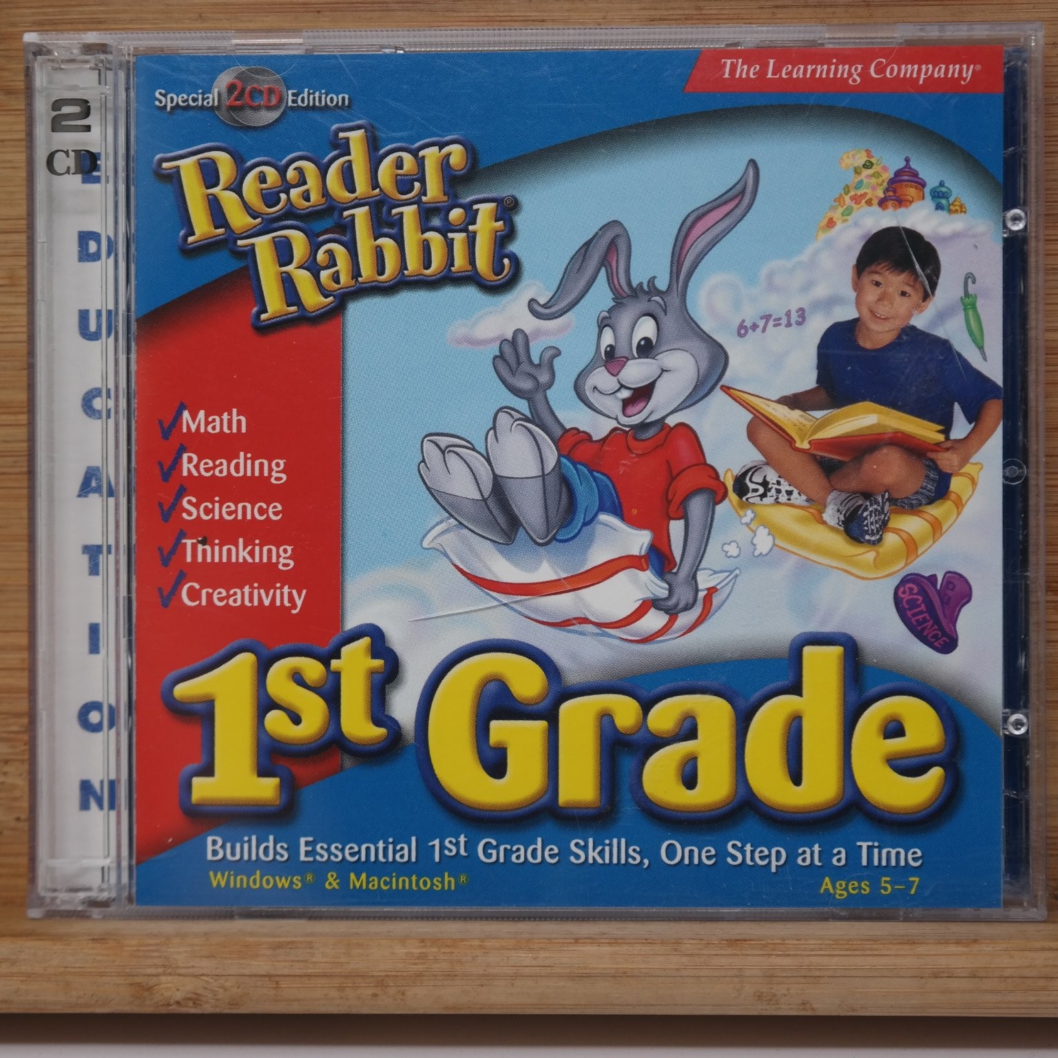 Reader Rabbit 1st Grade Special 2 CD Edition PC Mac Ages 5-7 Learning Company