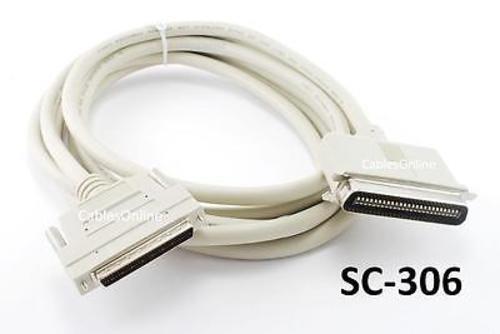 10ft SCSI-3 (HPDB68) Male to SCSI-1 (CN50) Male Cable, CablesOnline SC-306