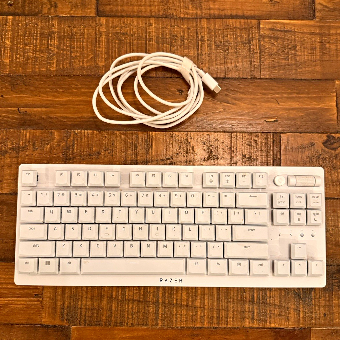 Razer DeathStalker V2 Pro TKL Wireless Mech Keyboard - White (Linear Optical)