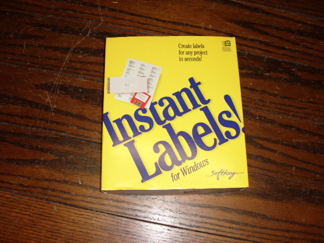 1994 Instant Labels for Windows by Softkey