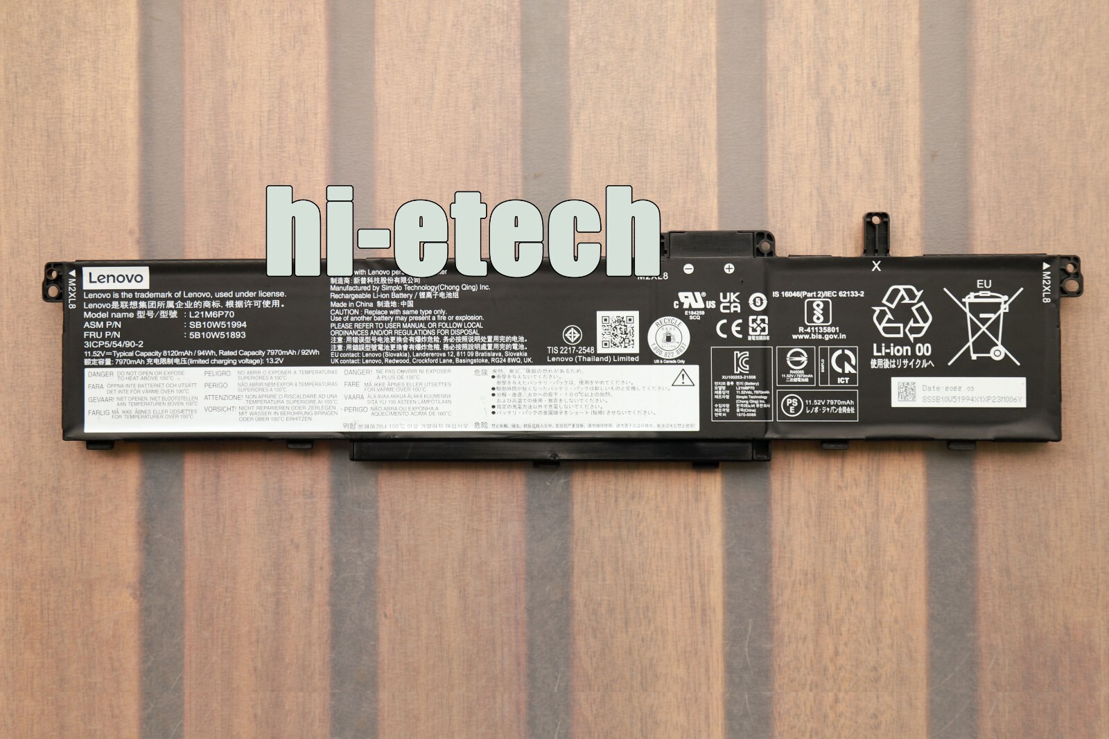Genuine L21C6P70 L21D6P70 L21L6P70 L21M6P70 Battery for LenovoThinkPad P16 Gen 1