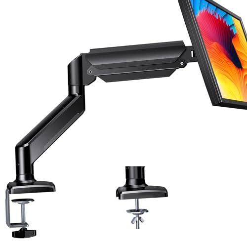 Single Monitor Arm for 13-32 inch Screens Adjustable Gas Spring Monitor Mount...