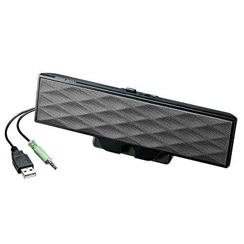 Sanwa Supply USB Powered Soundbar Speaker MM-SPL11UBKN Black