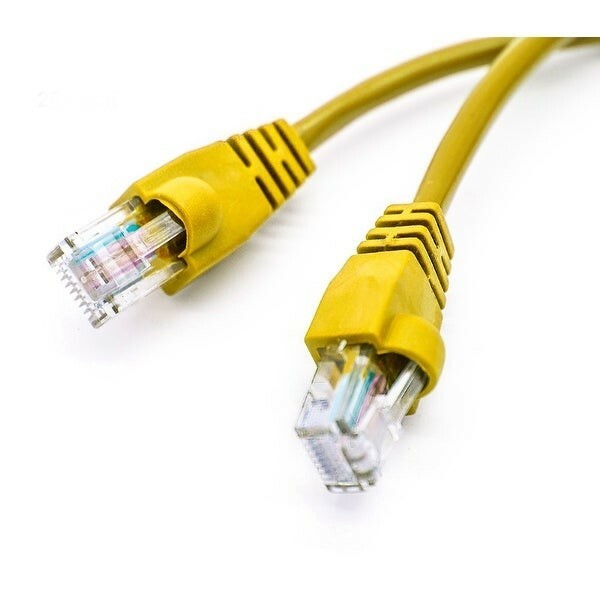 Cat6 PLENUM Patch Cable 300FT yellow RJ45 CONNECTORS INSTALLED MADE IN USA CAT5E