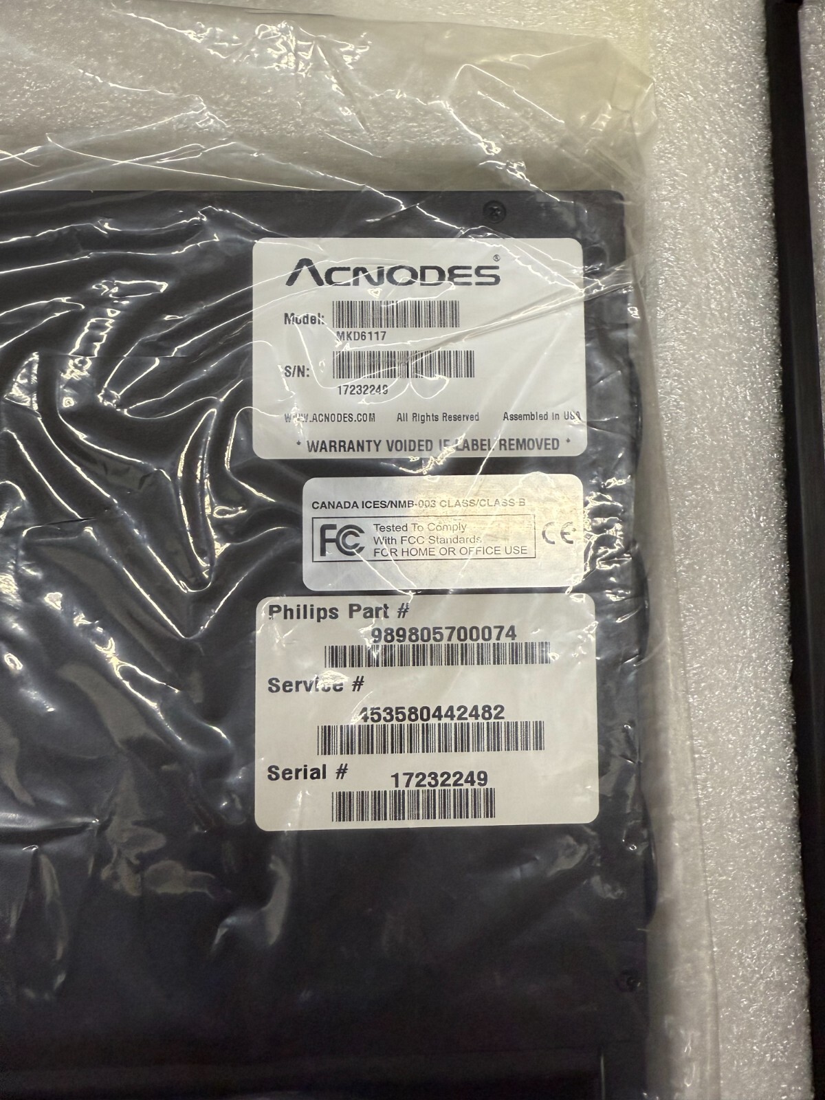 Philips Acnodes MKD6117 Rack Console