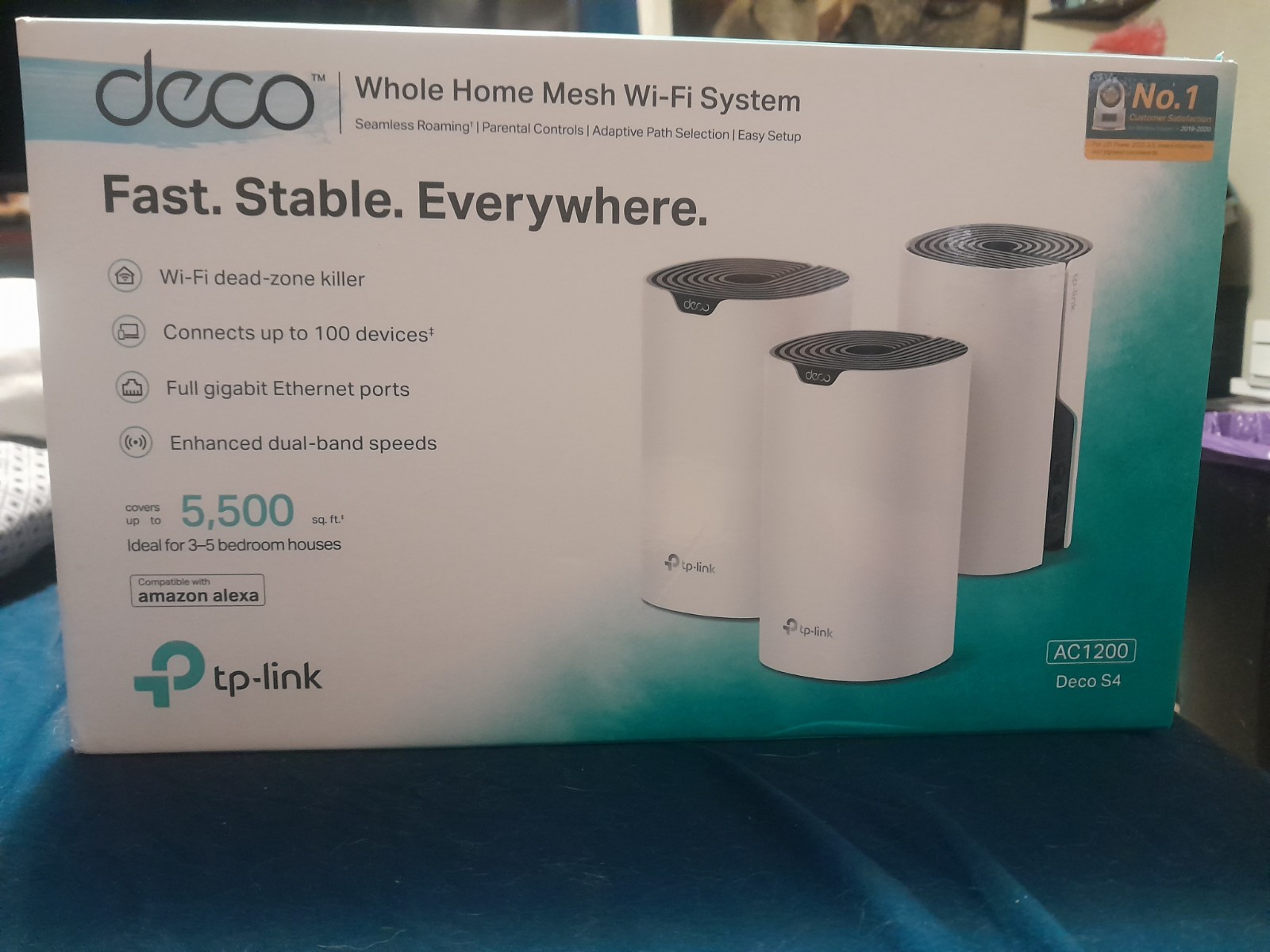 TP-Link Deco S4 V1 AC1200 Whole Home Mesh Wi-Fi System (3-Pack)