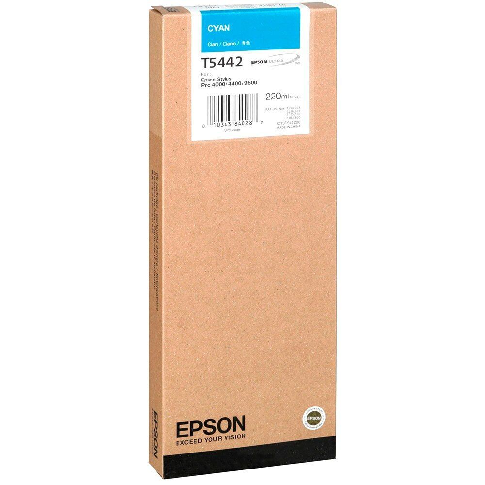 Genuine Epson T5442 Cyan Ink Cartridge for Stylus Pro 4000 4400 9600