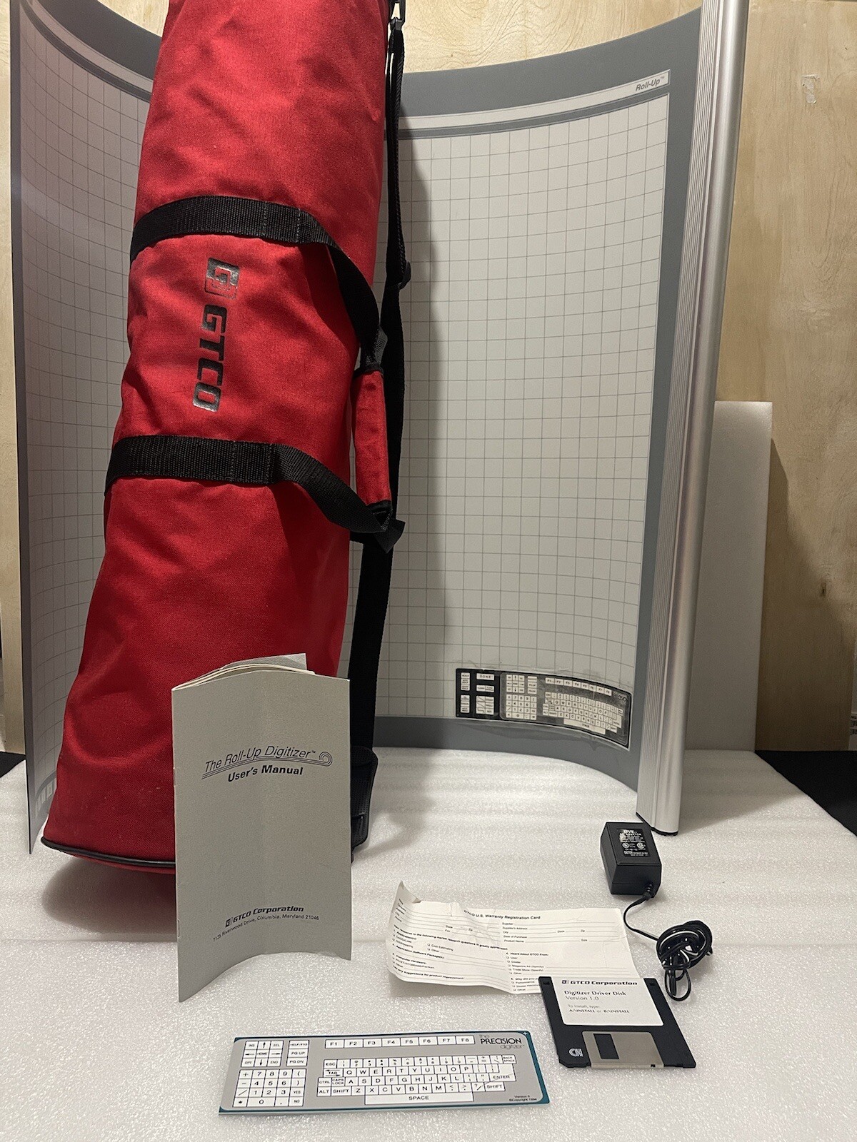GTCO Calcomp Roll-up Digitizer -for parts because no knowledge of this item
