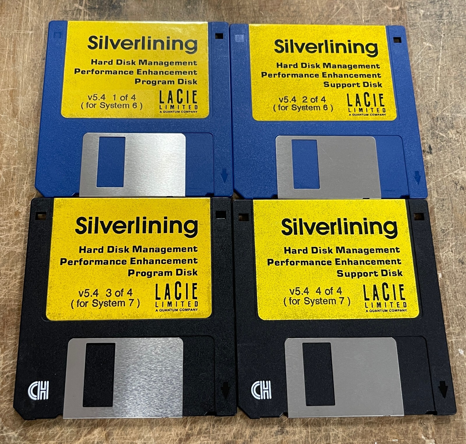 LaCie LTD Silverlining V5.4  for Mac System 6 and 7 on Floppies from 1992