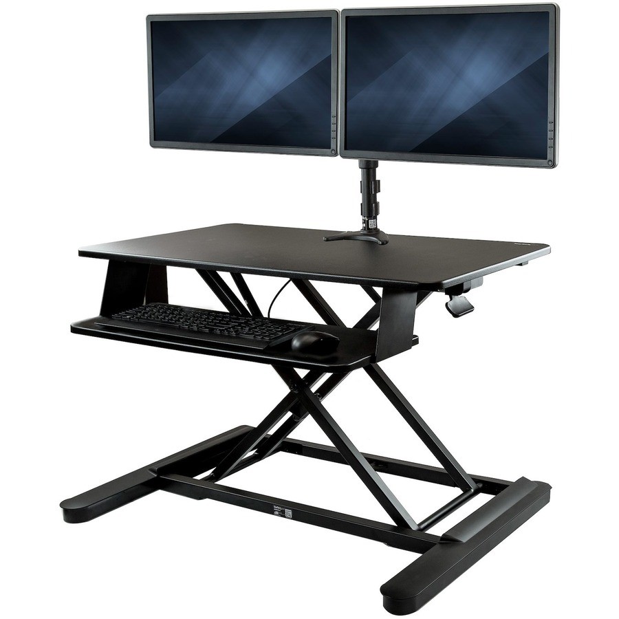 StarTech.com Dual Monitor Sit Stand Desk Converter - 35" Wide - Height