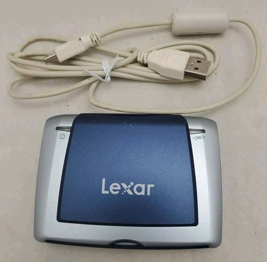 Lexar RW022 Silver Blue CompactFlash (types I and II) USB 2.0 Multi-Card Reader