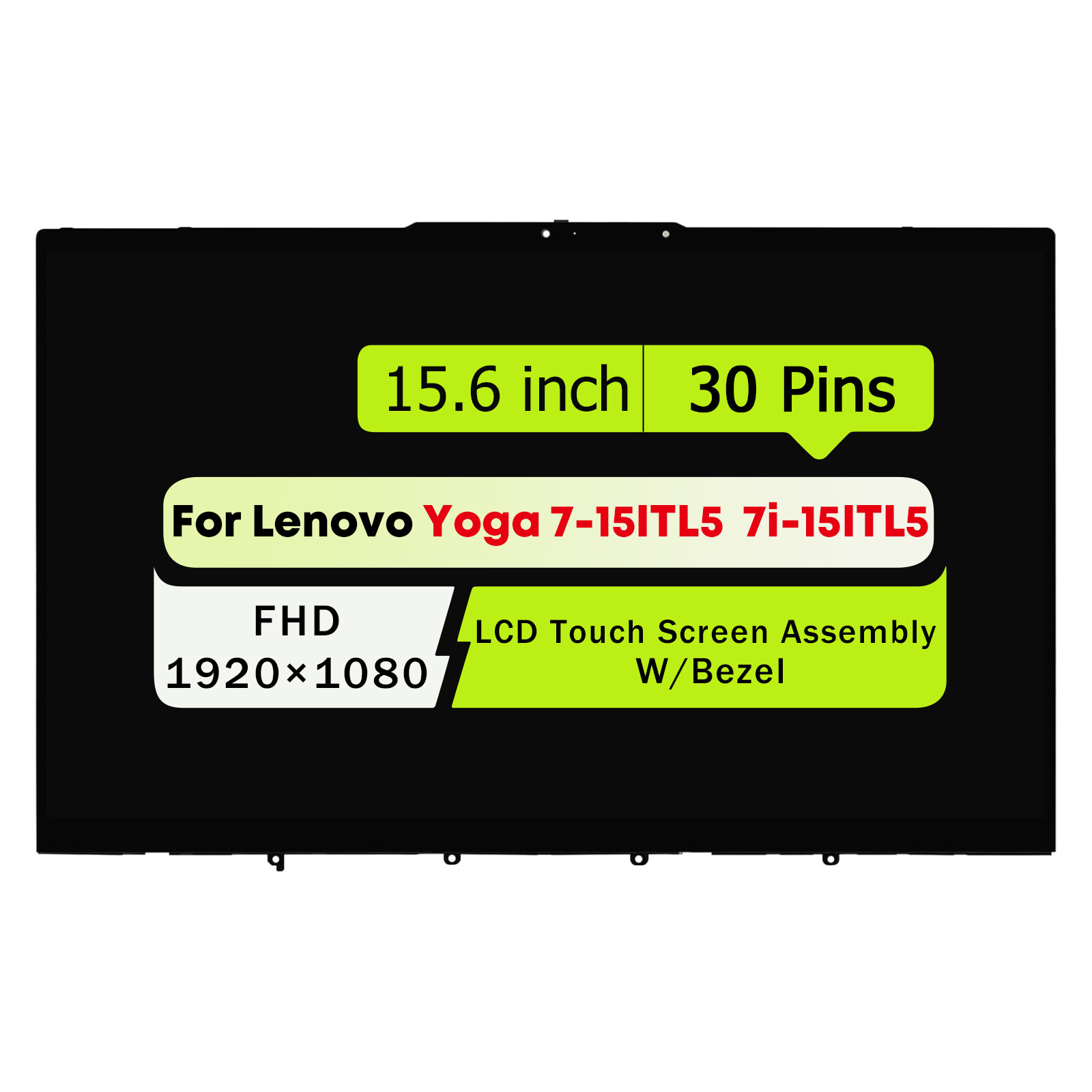 5D10S39671 LCD Touch Screen Replacement for Lenovo Yoga 7-15ITL5 7i-15ITL5 82BJ