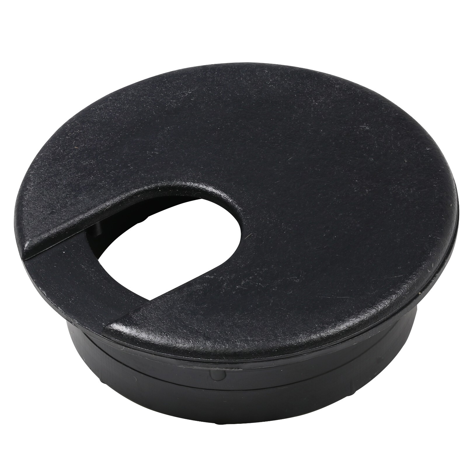 5x (51MM) 2" Round Black Computer Desk Table Port Wire Cable Hole Cover Grommet