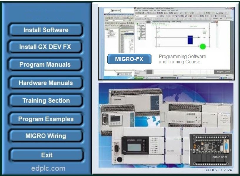 Migro PLC Industrial Ladder Logic Programming Software DEV w Training Course DVD