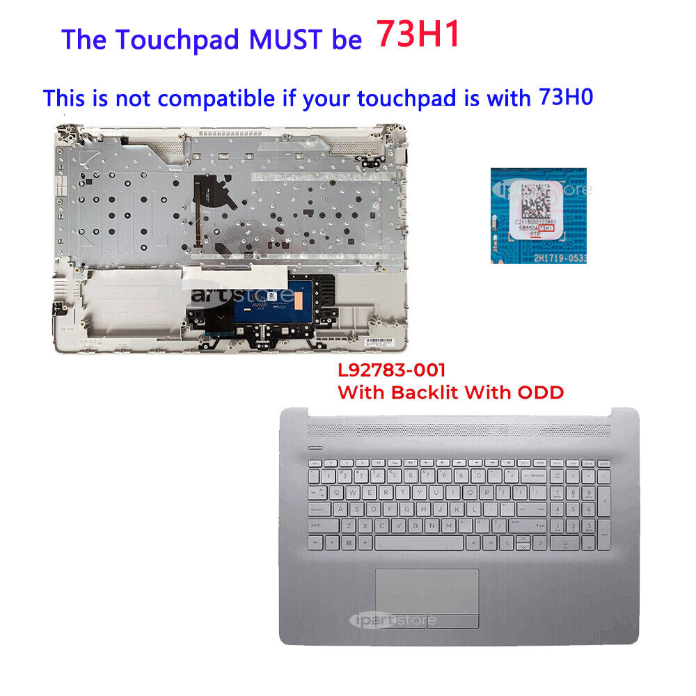 FOR HP 17T-BY 17Z-CA 17-CA 17-BY PALMREST KEYBOARD LCD BACK COVER BOTTOM CASE US