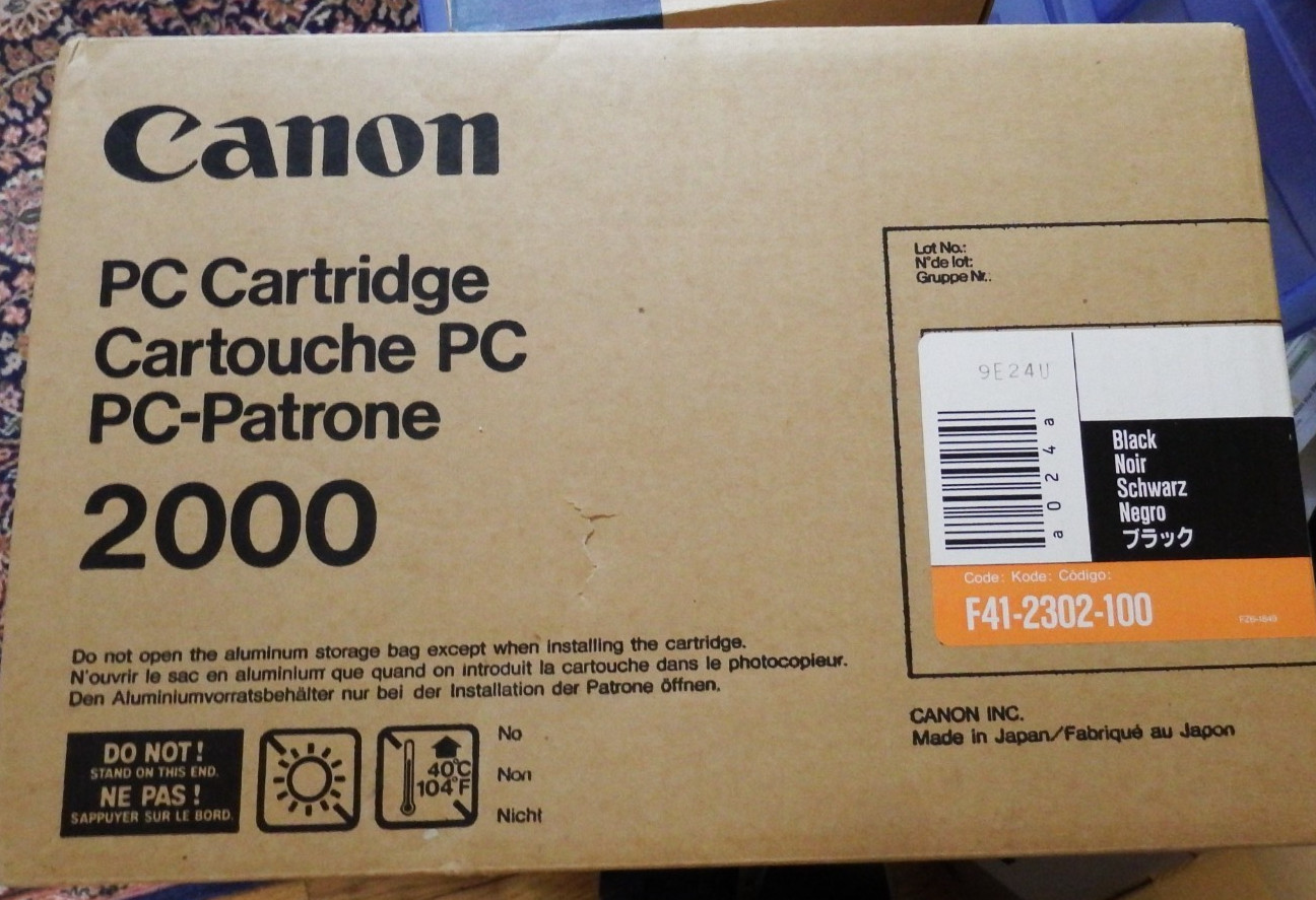 Canon f41-2302-100 PC Cartridge NEW SEALED Box Oem Original