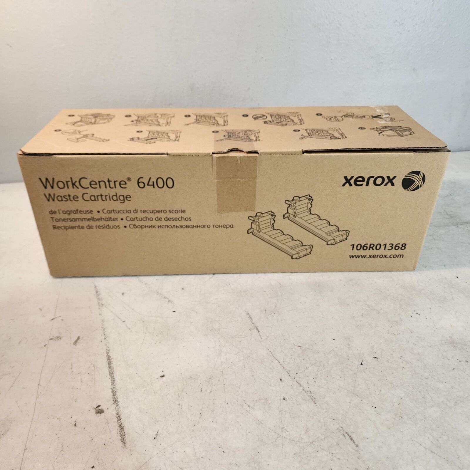 Xerox 106R01368 WorkCentre 6400 Waste Cartridge Genuine New OEM Sealed Box