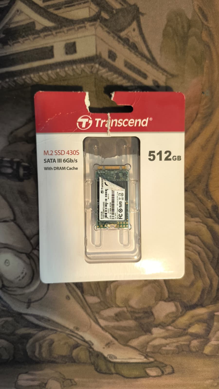 Transcend 430S 512GB M.2 SATA III SSD 2242 (TS512GMTG430S) - Open Box, Never Use