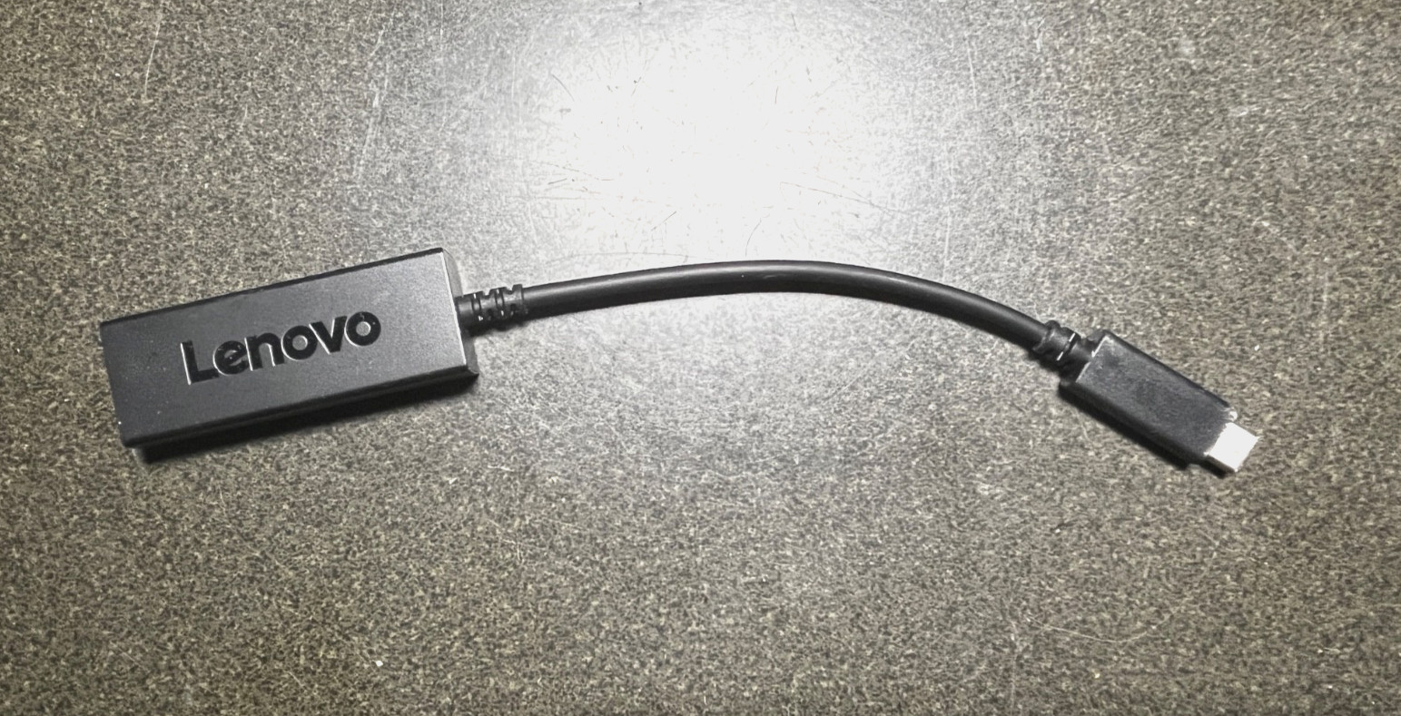 Genuine Lenovo USB-C to Ethernet Adapter Cable SC11D96910 5C11E09636 RTL8153-04