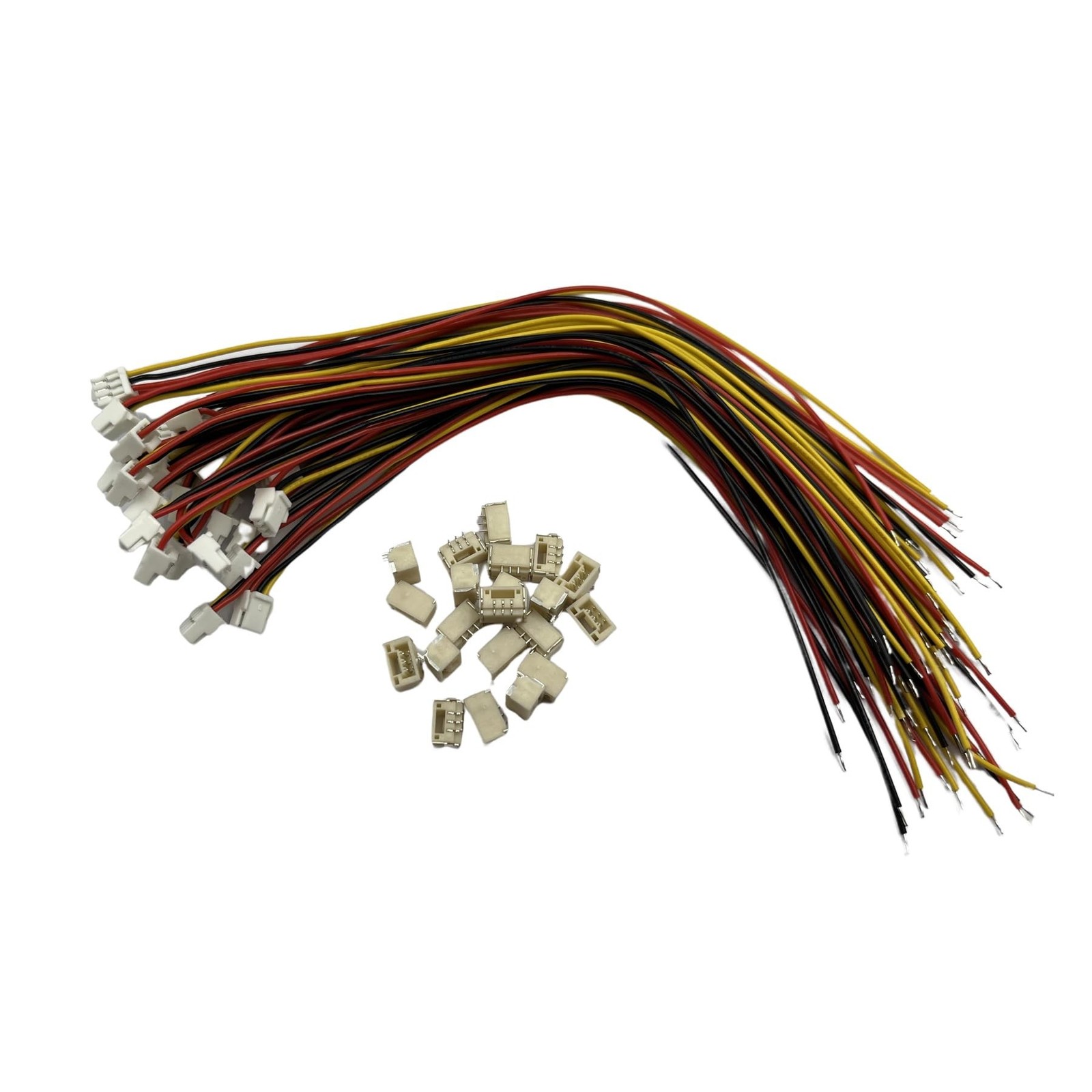 20Pairs Micro JST GH 3Pin 1.25mm Male Female Connector, GH1.25 Terminal Conne...